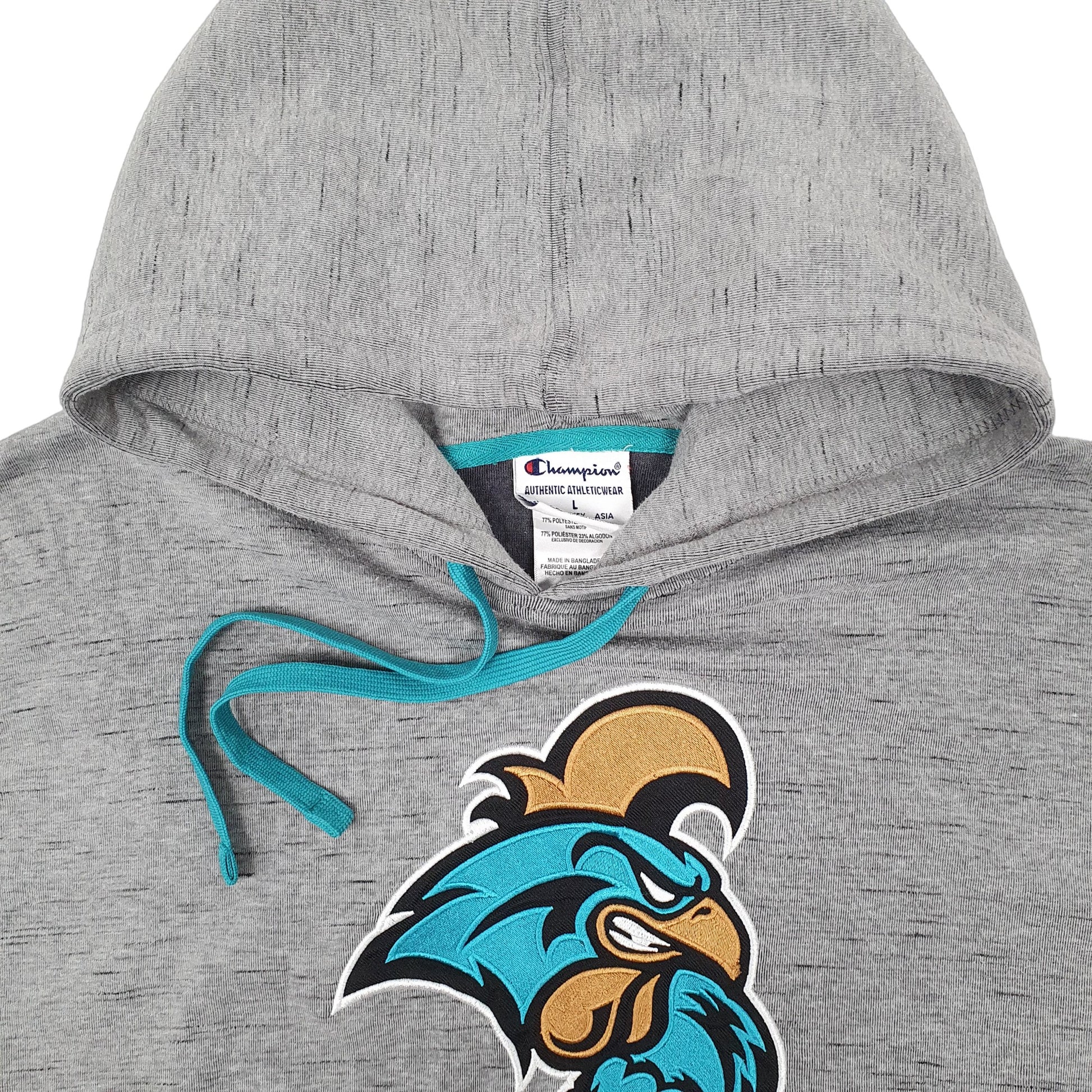 Mens Grey Champion Coastal Carolina Chanticleers USA College Football NFL Hoodie Jumper