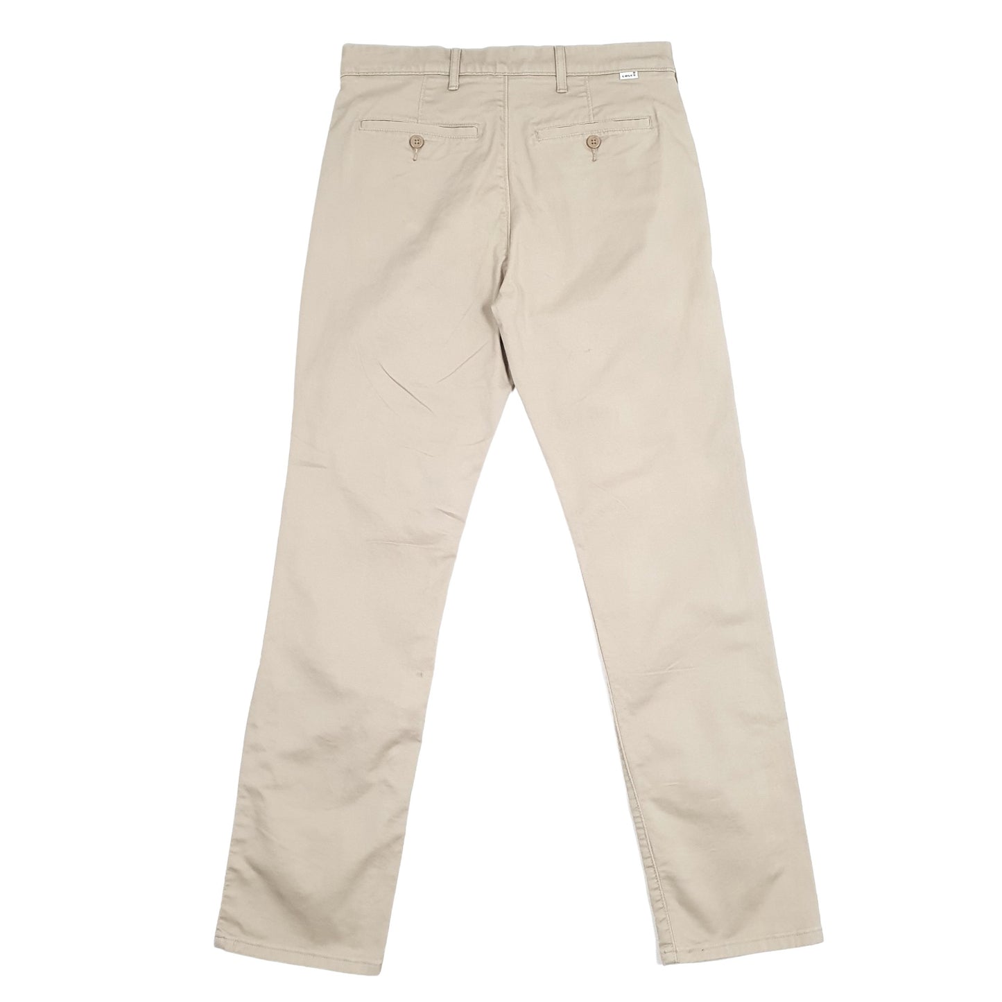 Mens Levis Straight Beige Chino Trousers W30 L31 Beige