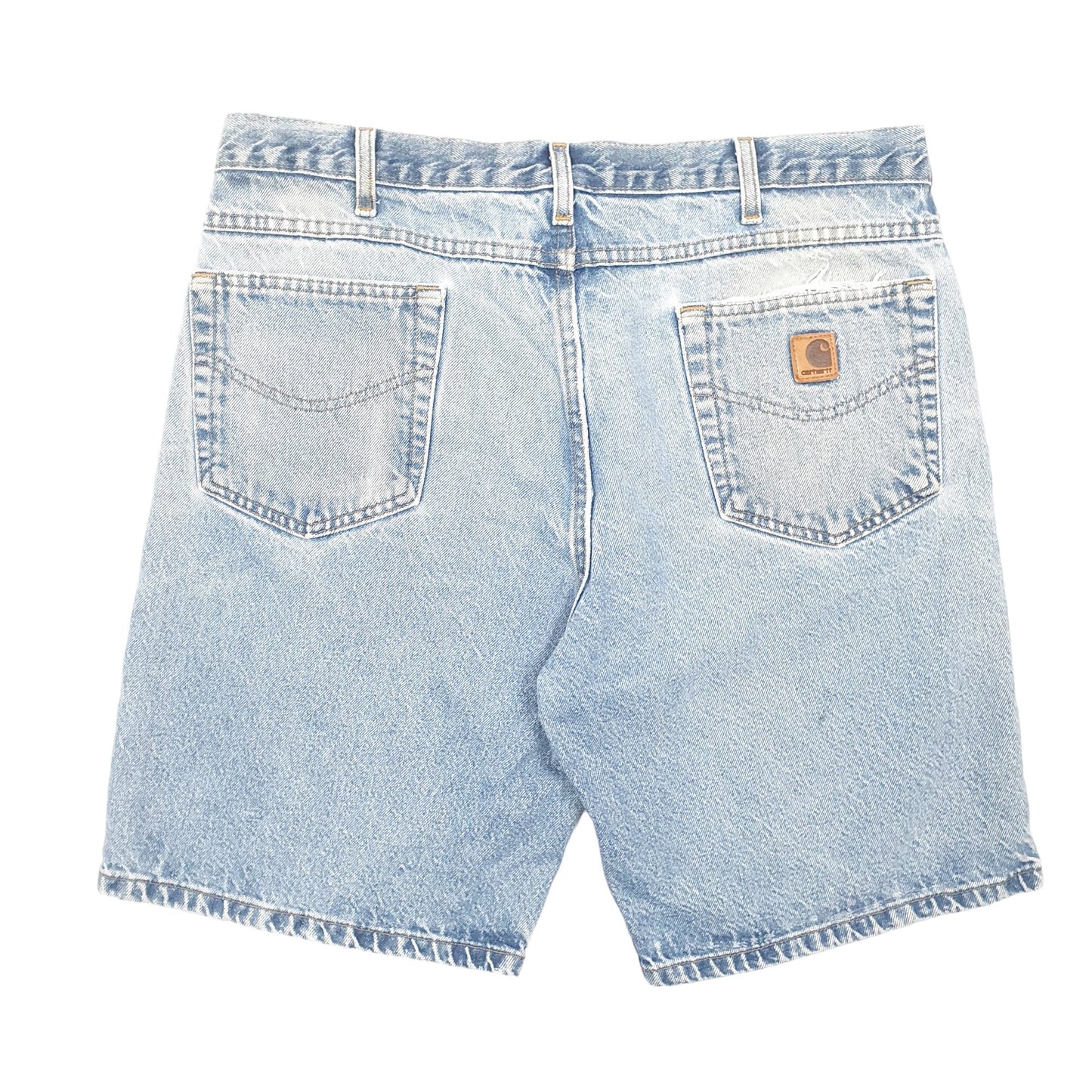 Mens Blue Carhartt Workwear Denim Shorts