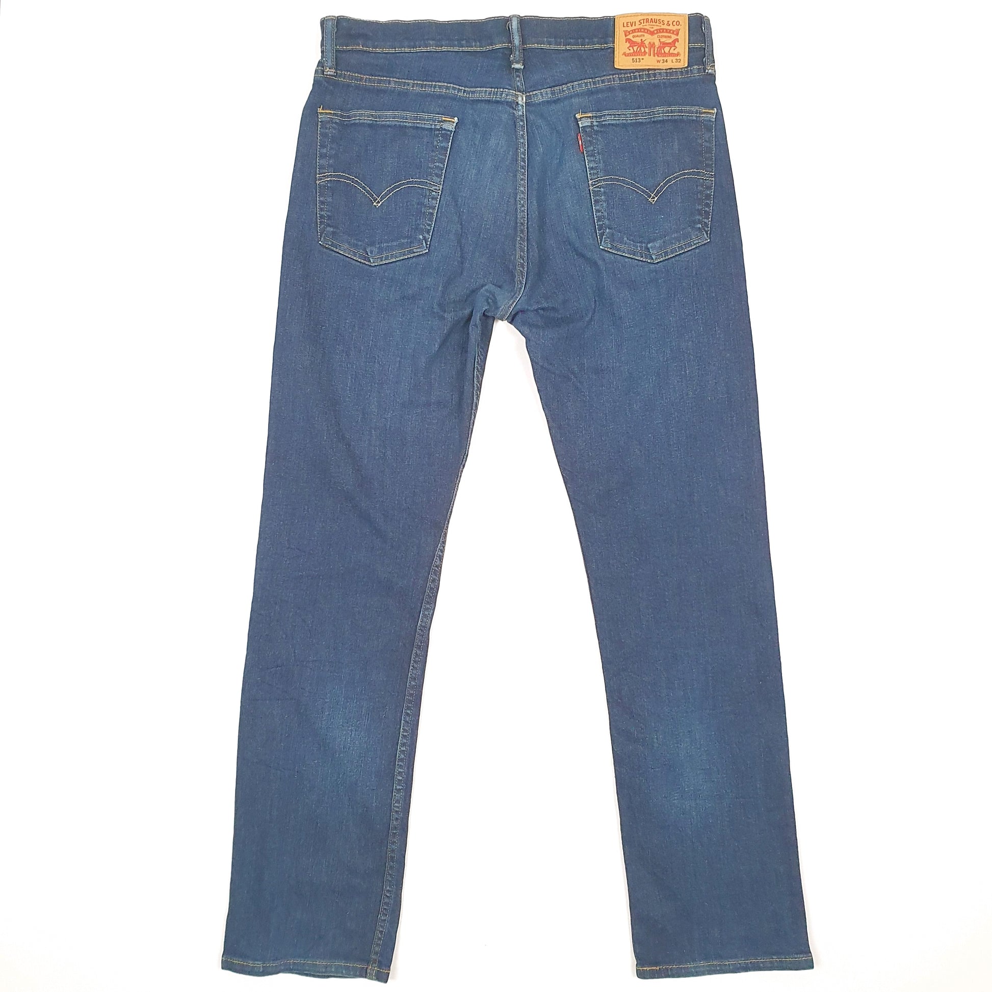 Levis 513 Slim Fit Jeans W34 L31 Blue