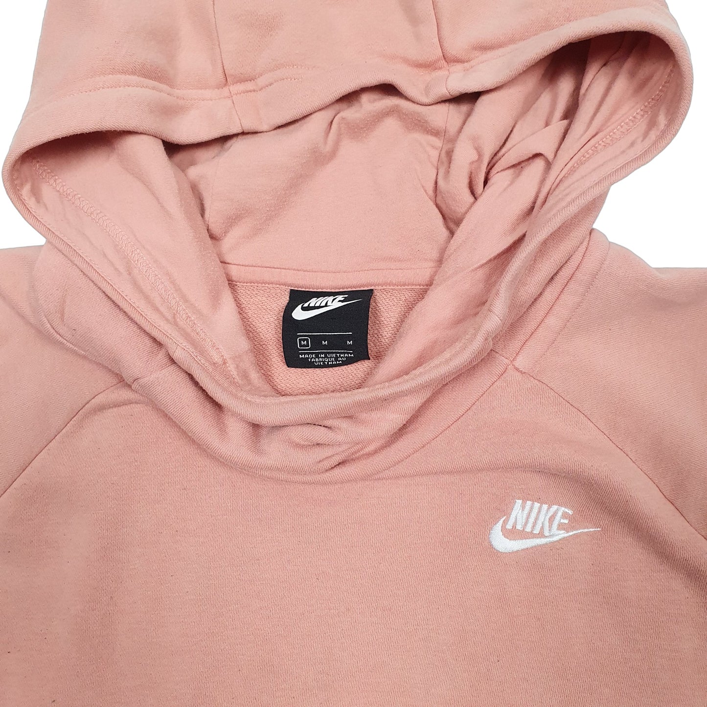 Womens Pink Nike Turtle Neck Hoodie Jumper