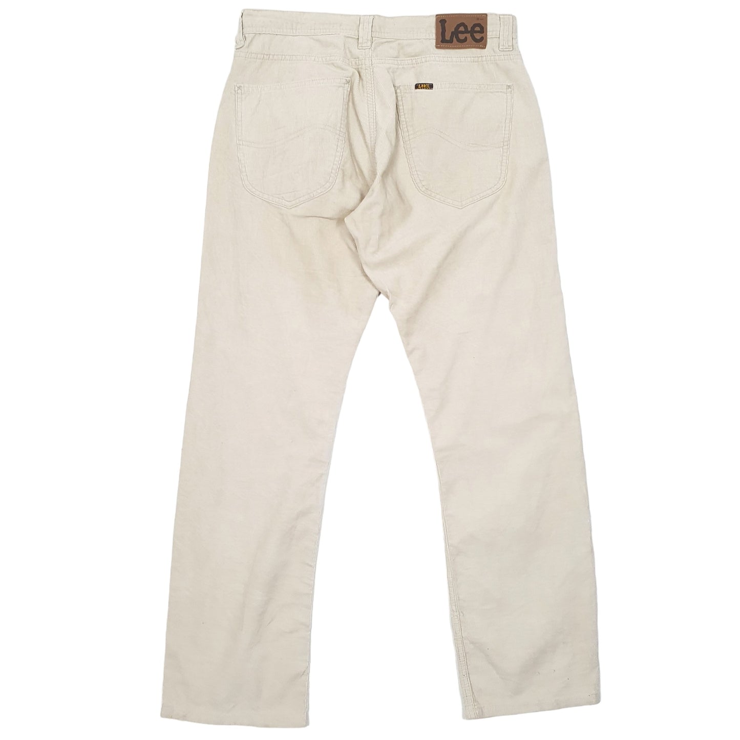 Mens Cream Lee Dillon Corduroy Trousers
