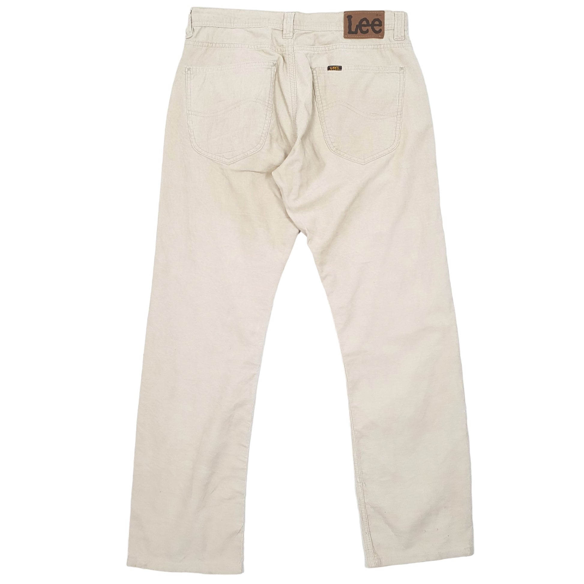 Mens Cream Lee Dillon Corduroy Trousers