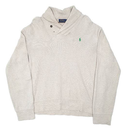 Mens Beige Ralph Lauren  Shoal Neck Jumper