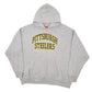 Mens Grey NFL Pittsburgh Steelers Football USA Hoodie Jumper