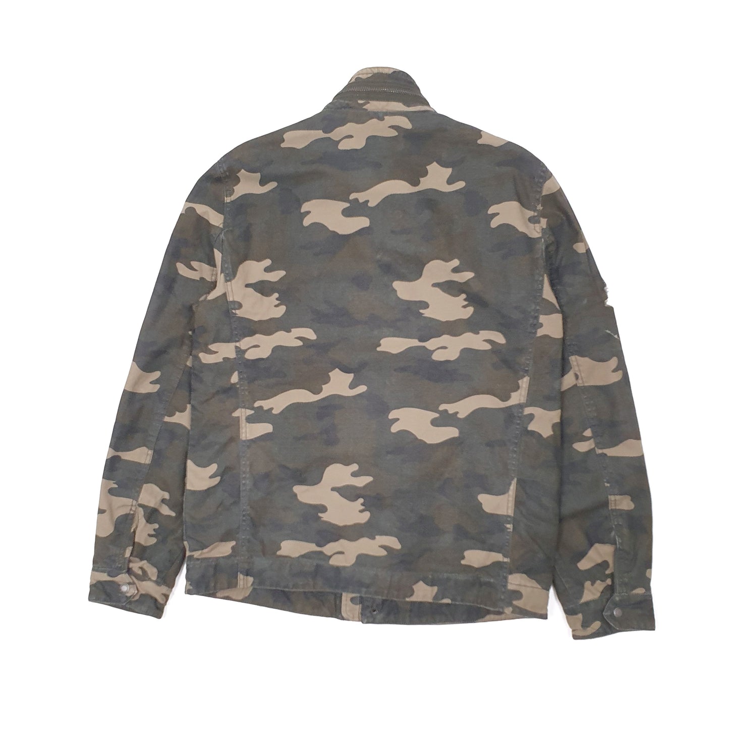 Mens Green Levis Camo Bomber Jacket Coat
