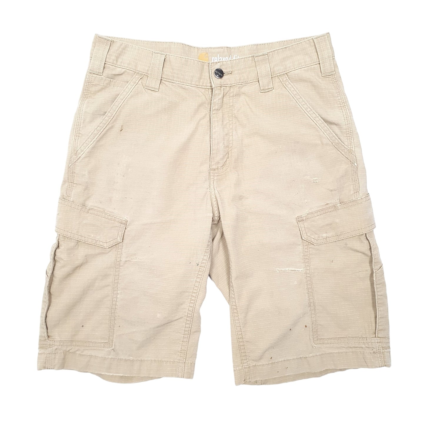 Mens Beige Carhartt Ripstop Cargo Shorts
