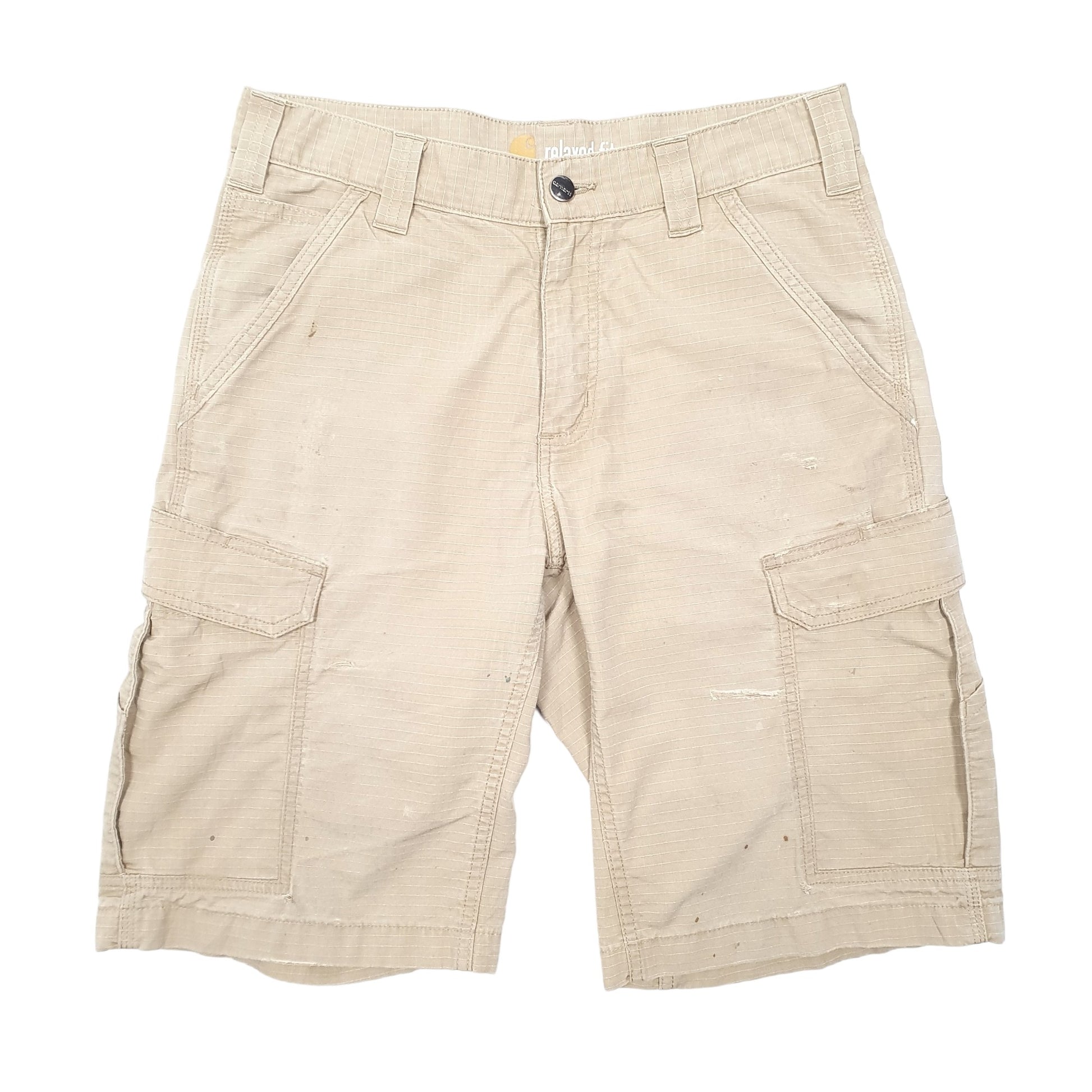 Mens Beige Carhartt Ripstop Cargo Shorts