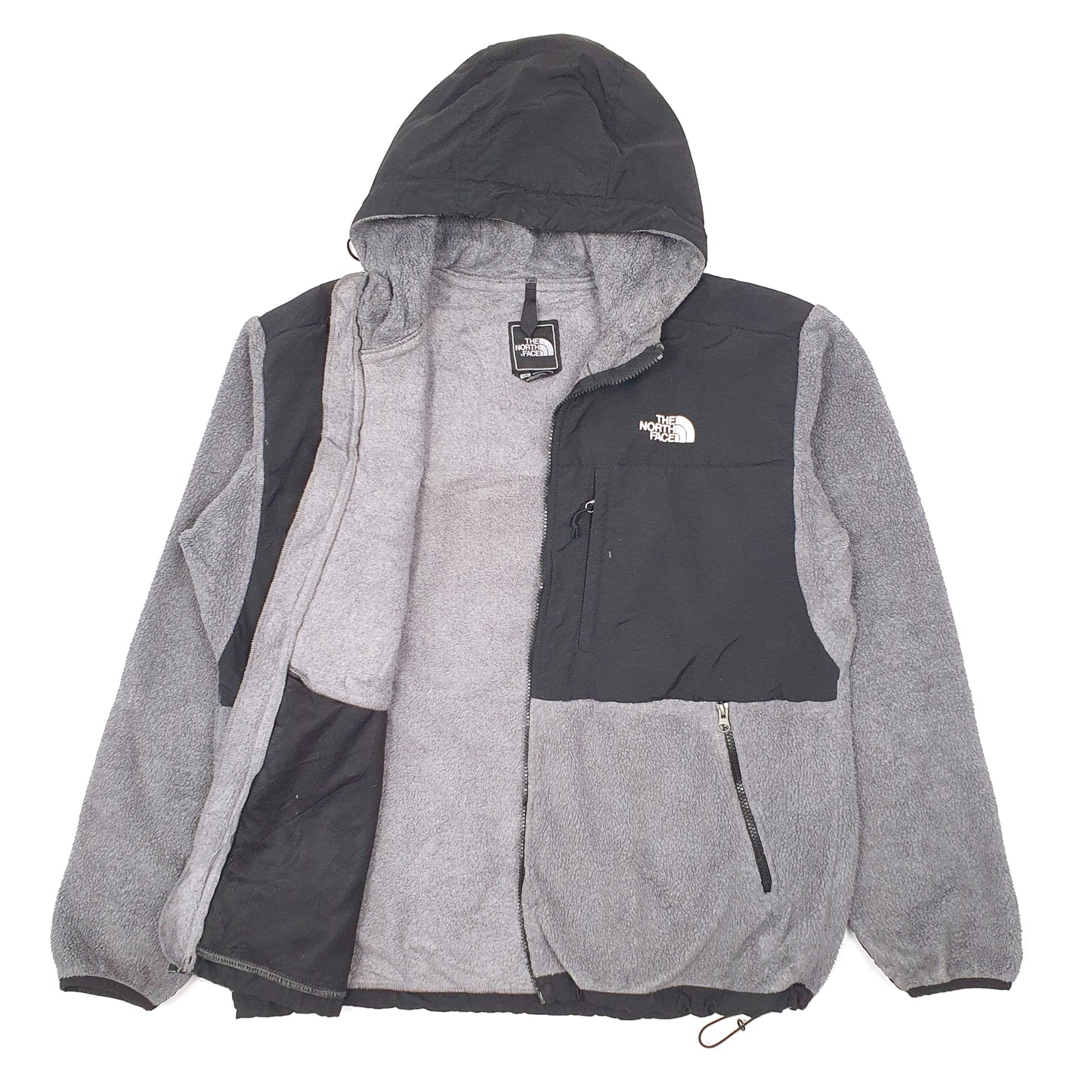 Mens Grey The North Face Denali Hoodie Full Zip Jumper