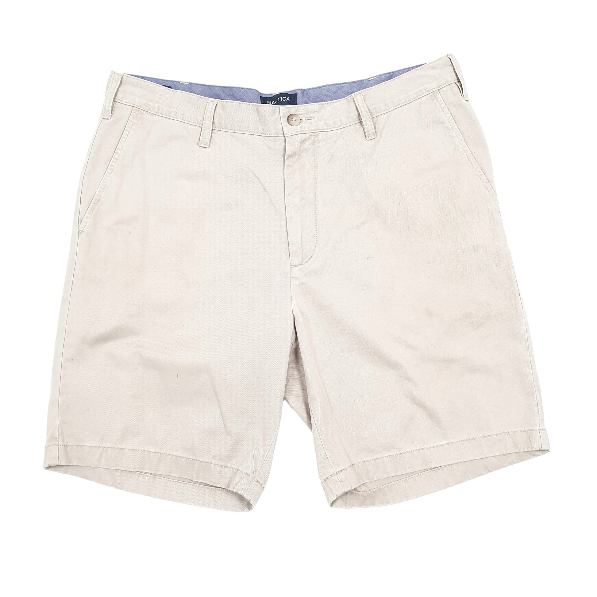 Nautica Classic Deck Beige Chino Shorts W36 Beige