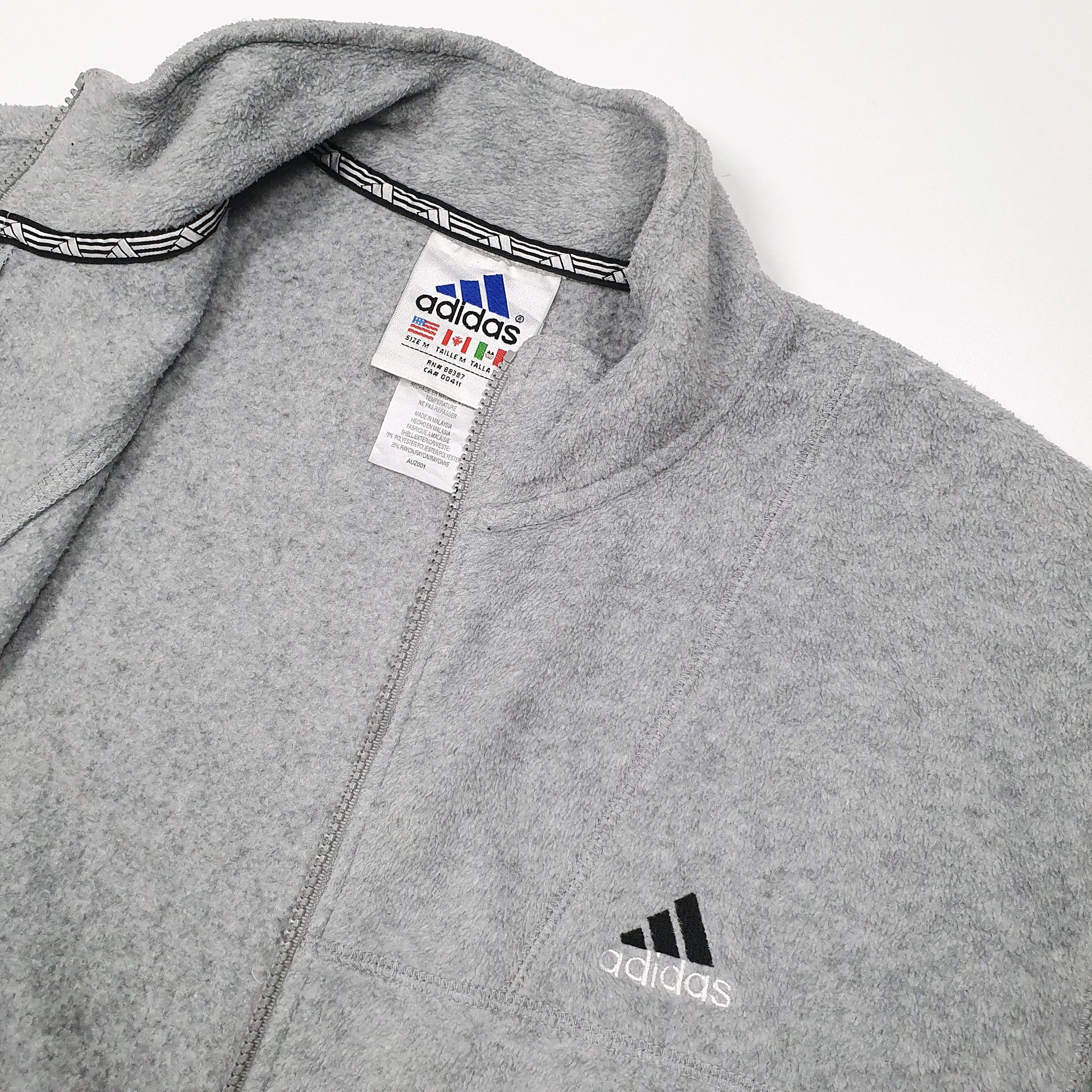 Adidas Full Zip Fleece L Grey