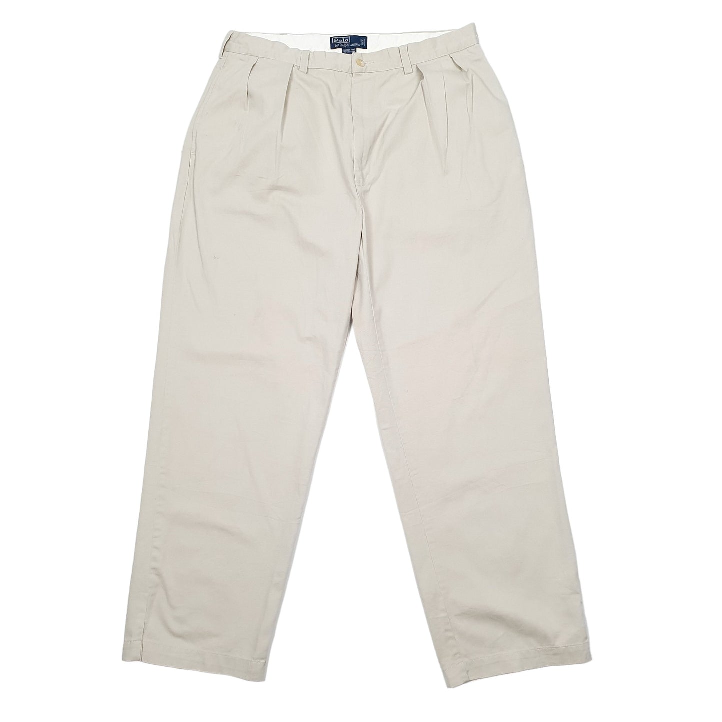 Mens Polo Ralph Lauren Cream Chino Trousers W36 L30 Cream