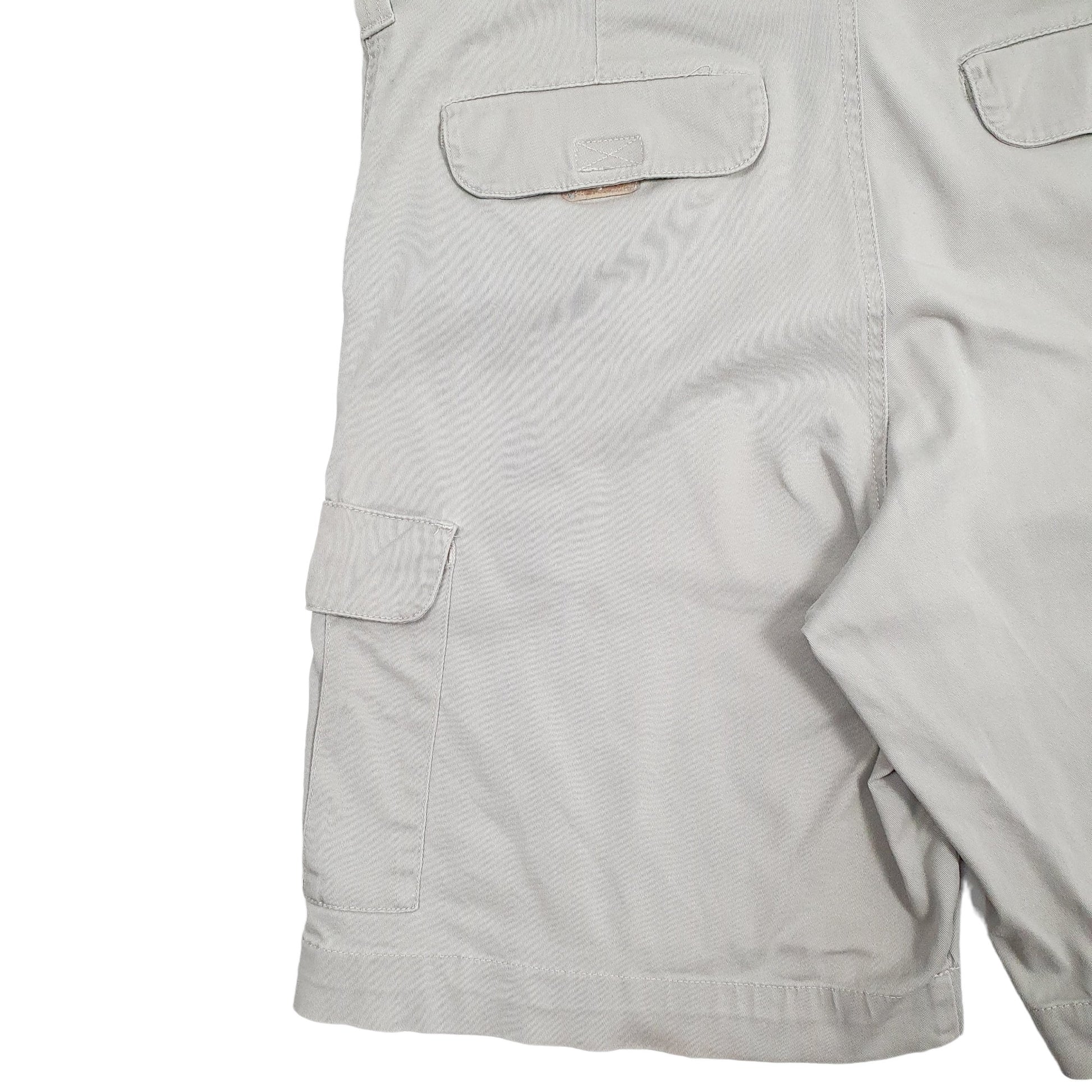 Mens Beige Lee Custom Fit Cargo Shorts