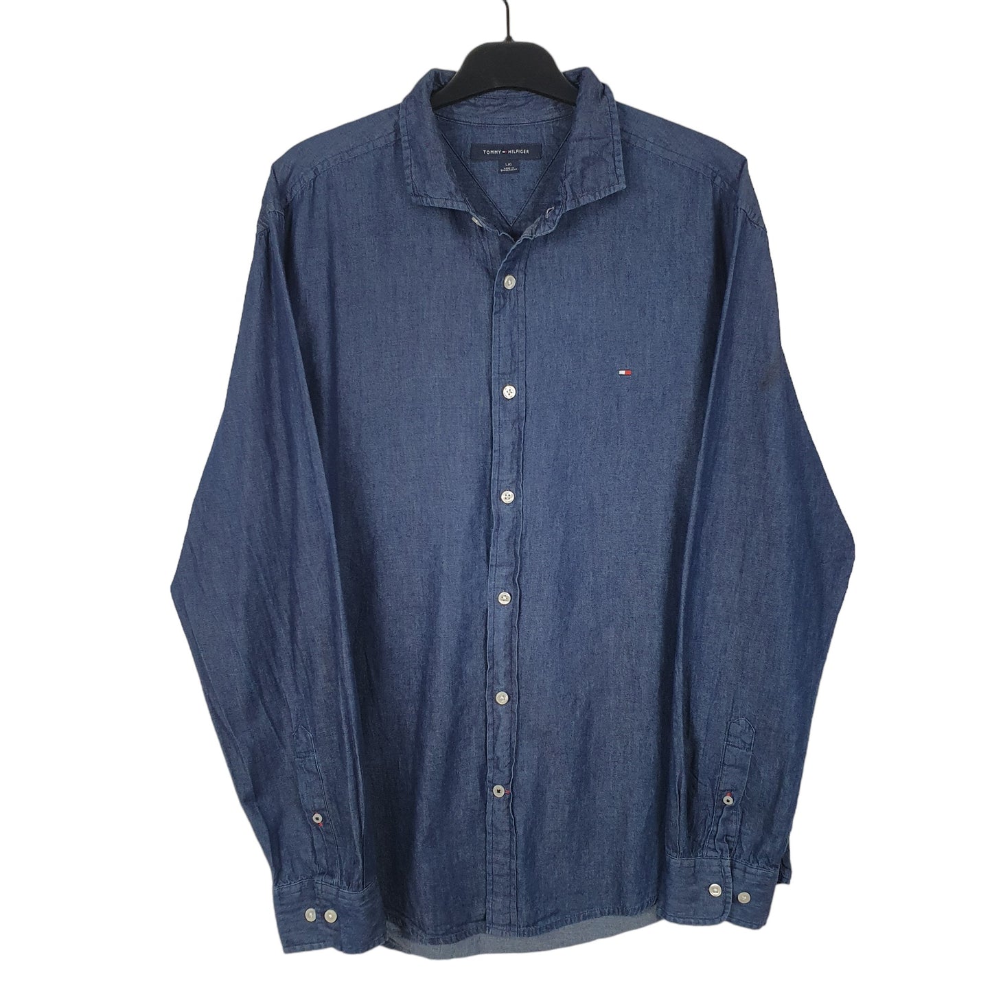Navy Tommy Hilfiger Long Sleeve Shirt
