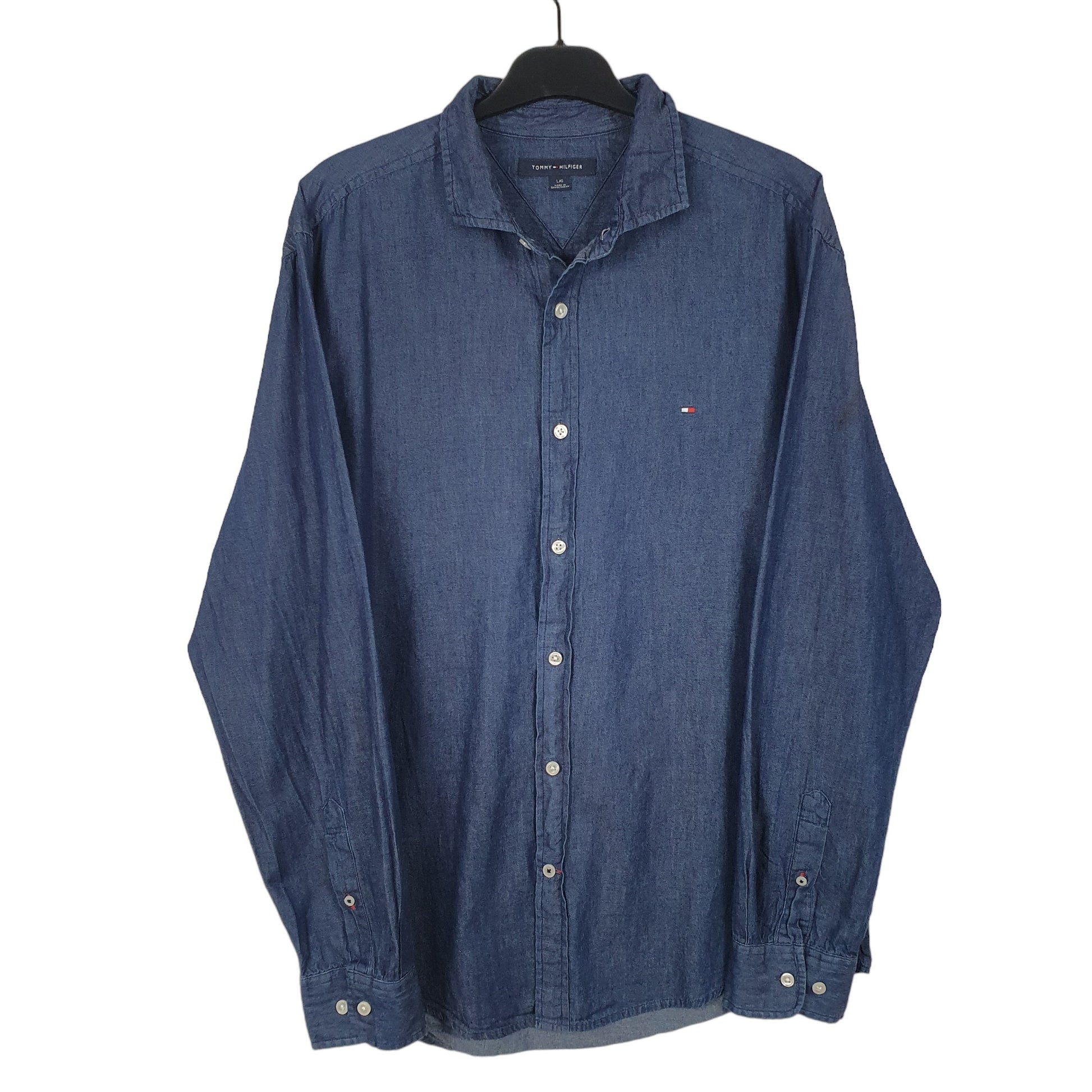 Navy Tommy Hilfiger Long Sleeve Shirt