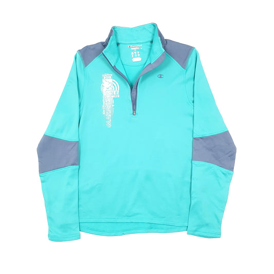 Champion Disney Marathon 2015 Quarter Zip M Blue