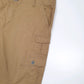 Mens Beige Iron Flex Combat Cargo Shorts