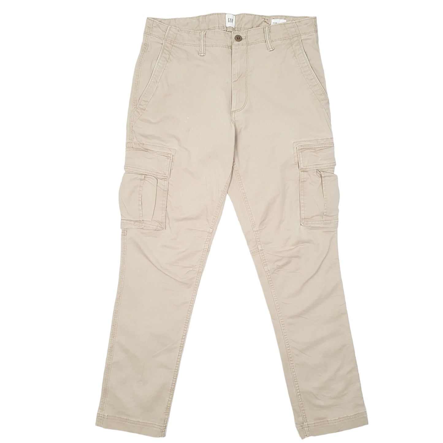 Mens Beige Gap Combat Pants Cargo Trousers