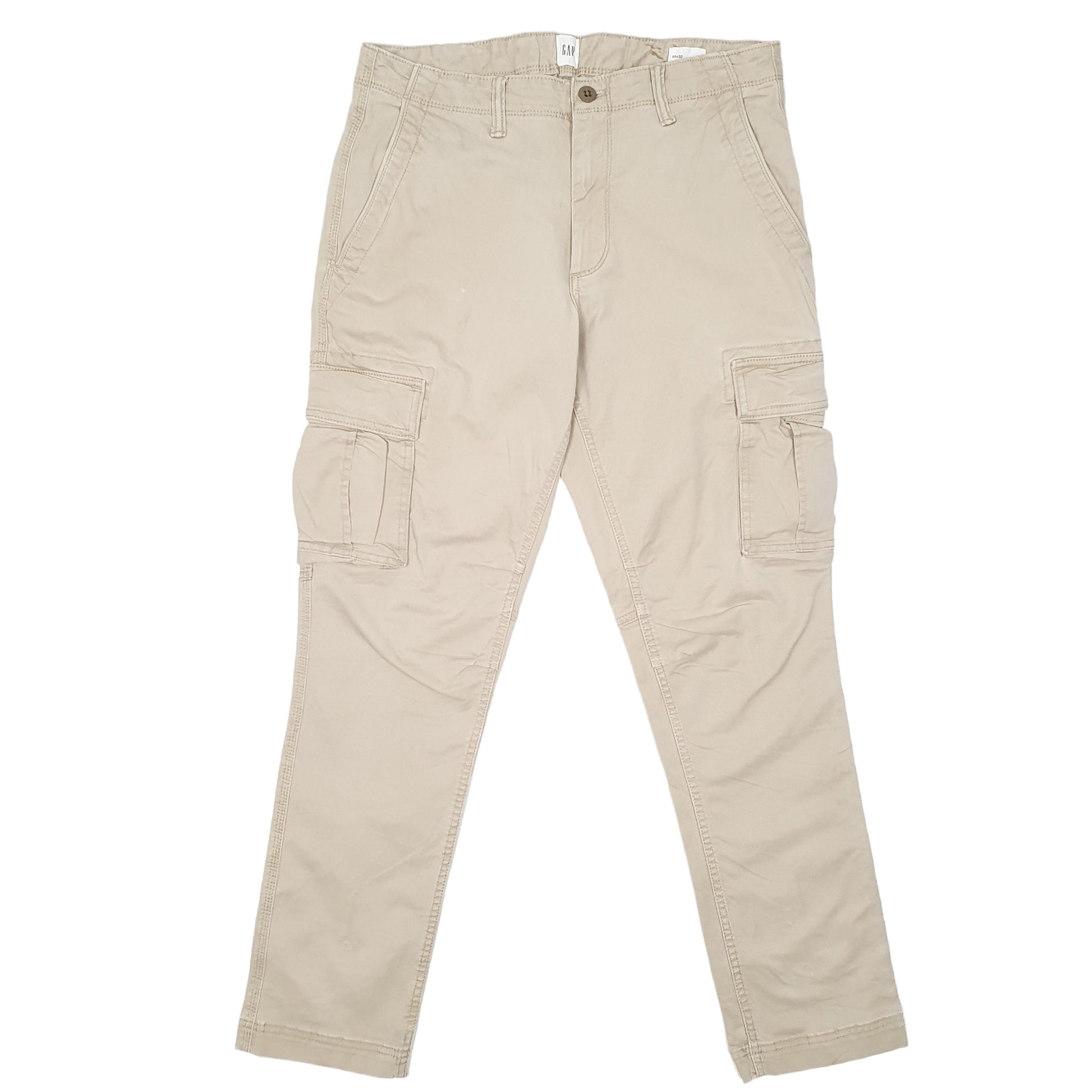 Mens Beige Gap Combat Pants Cargo Trousers