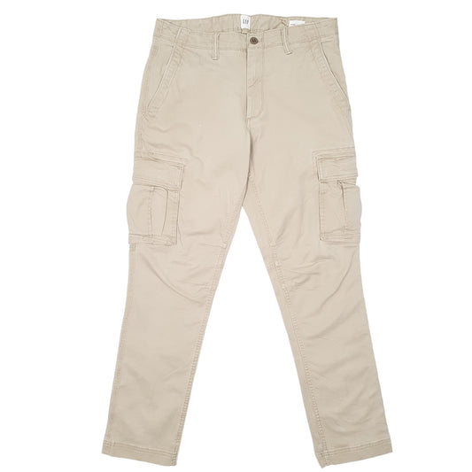 Mens Beige Gap Combat Pants Cargo Trousers