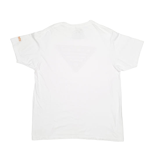 Mens White Columbia Sportswear  Short Sleeve T Shirt