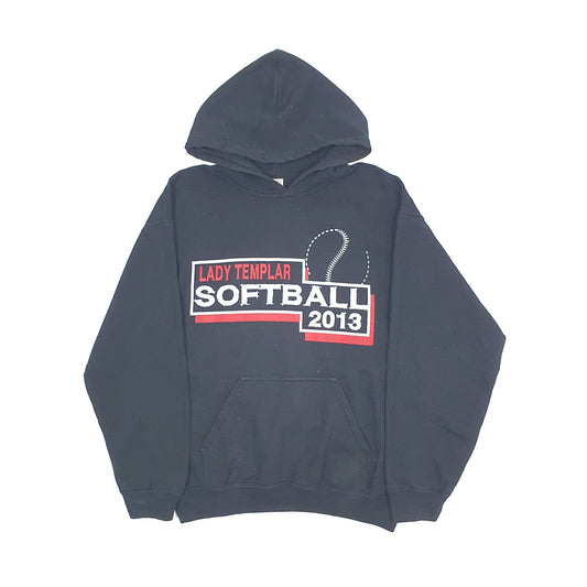 Gildan USA College Softball Hoodie M Black