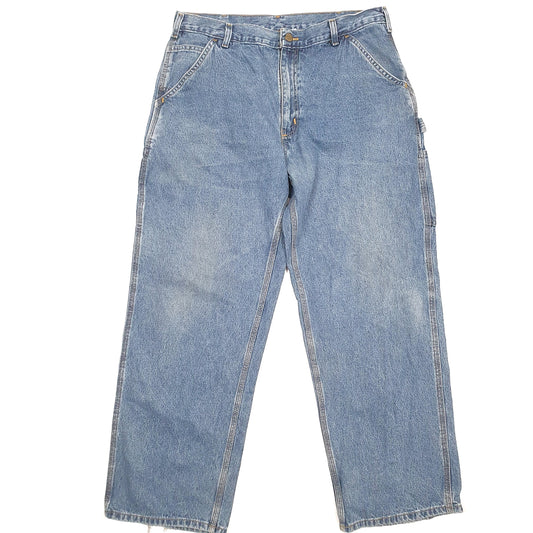 Carhartt Casual Loose Fit Carpenter Jeans W36 L29 Blue