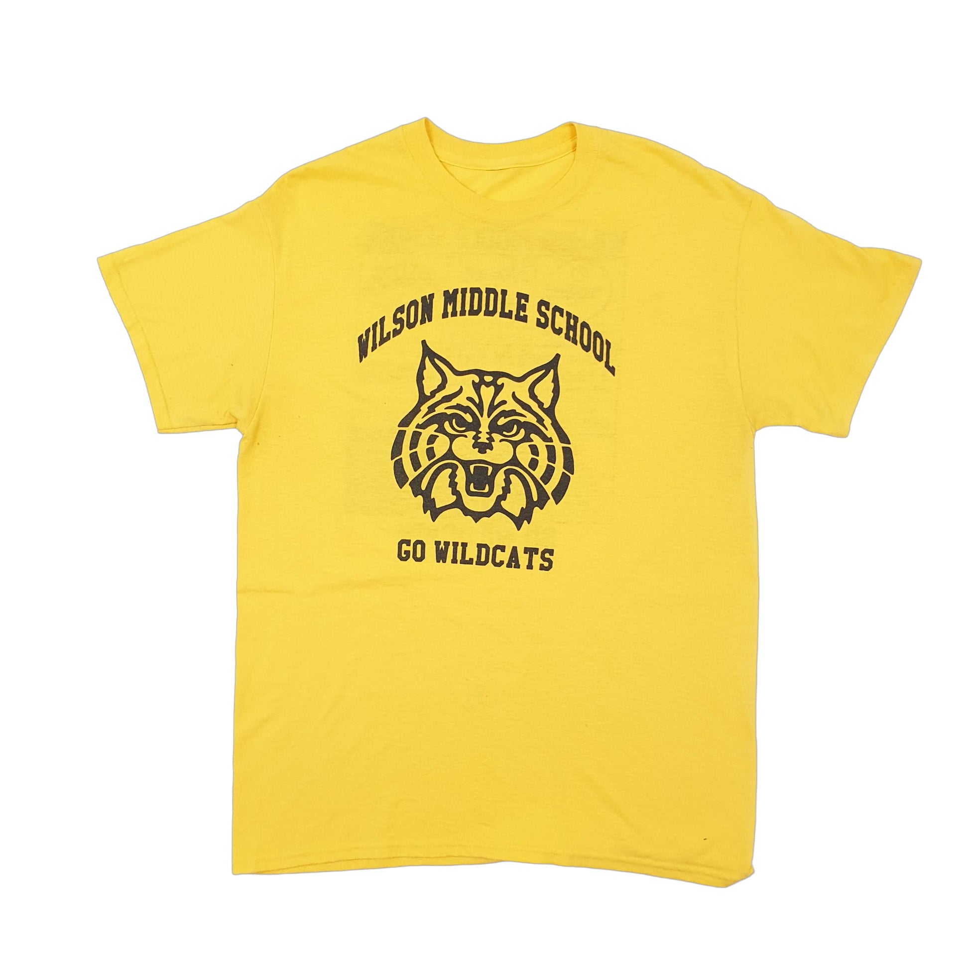 Mens Yellow Unbranded USA College Wildcats Short Sleeve T Shirt