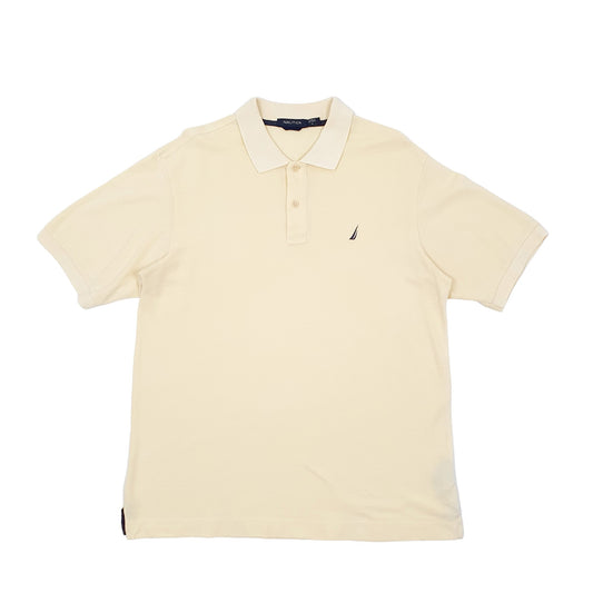 Nautica Short Sleeve Polo Shirt Yellow