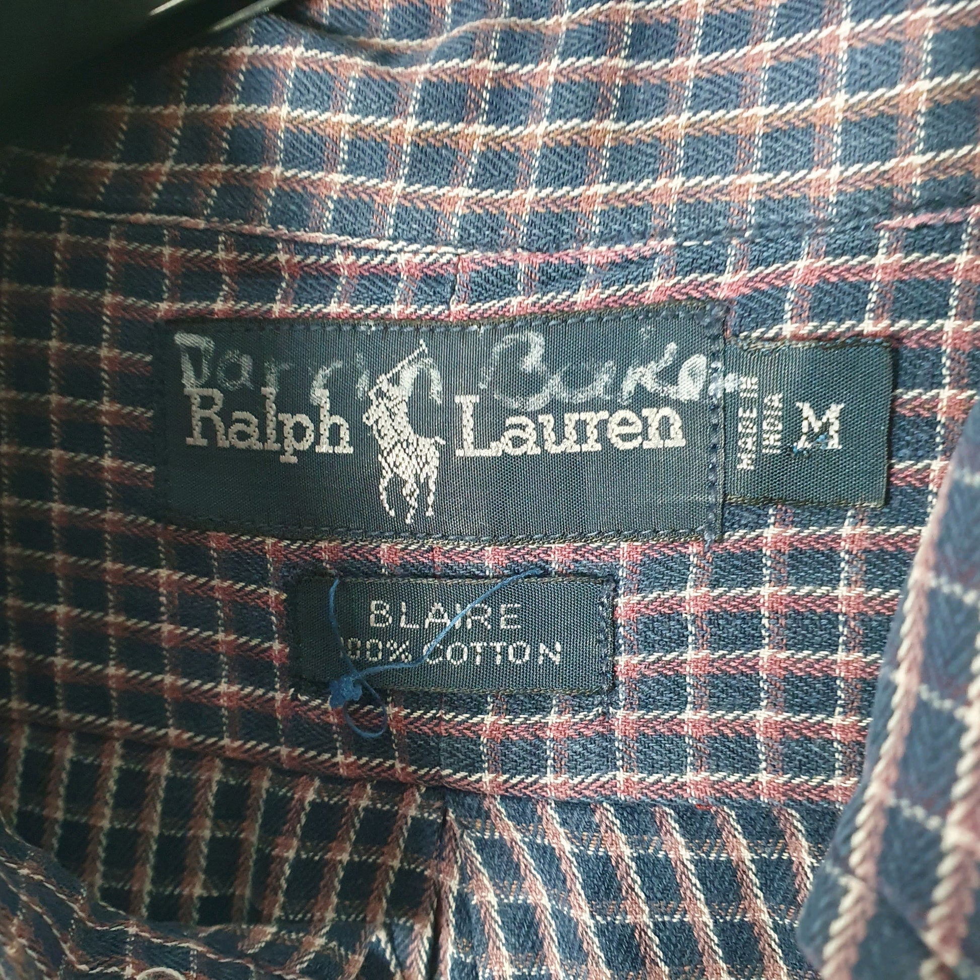 Ralph Lauren Long Sleeve Blaire Fit Check Shirt Navy
