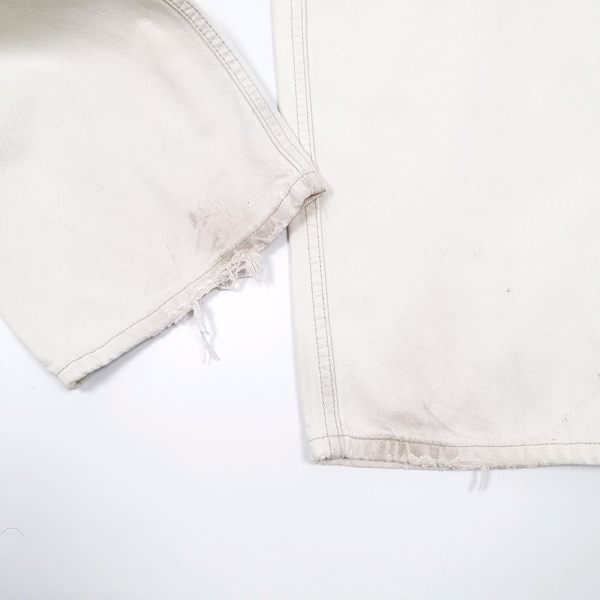 Levis 505 Regular Fit 1990's Jeans W42 L32 Cream