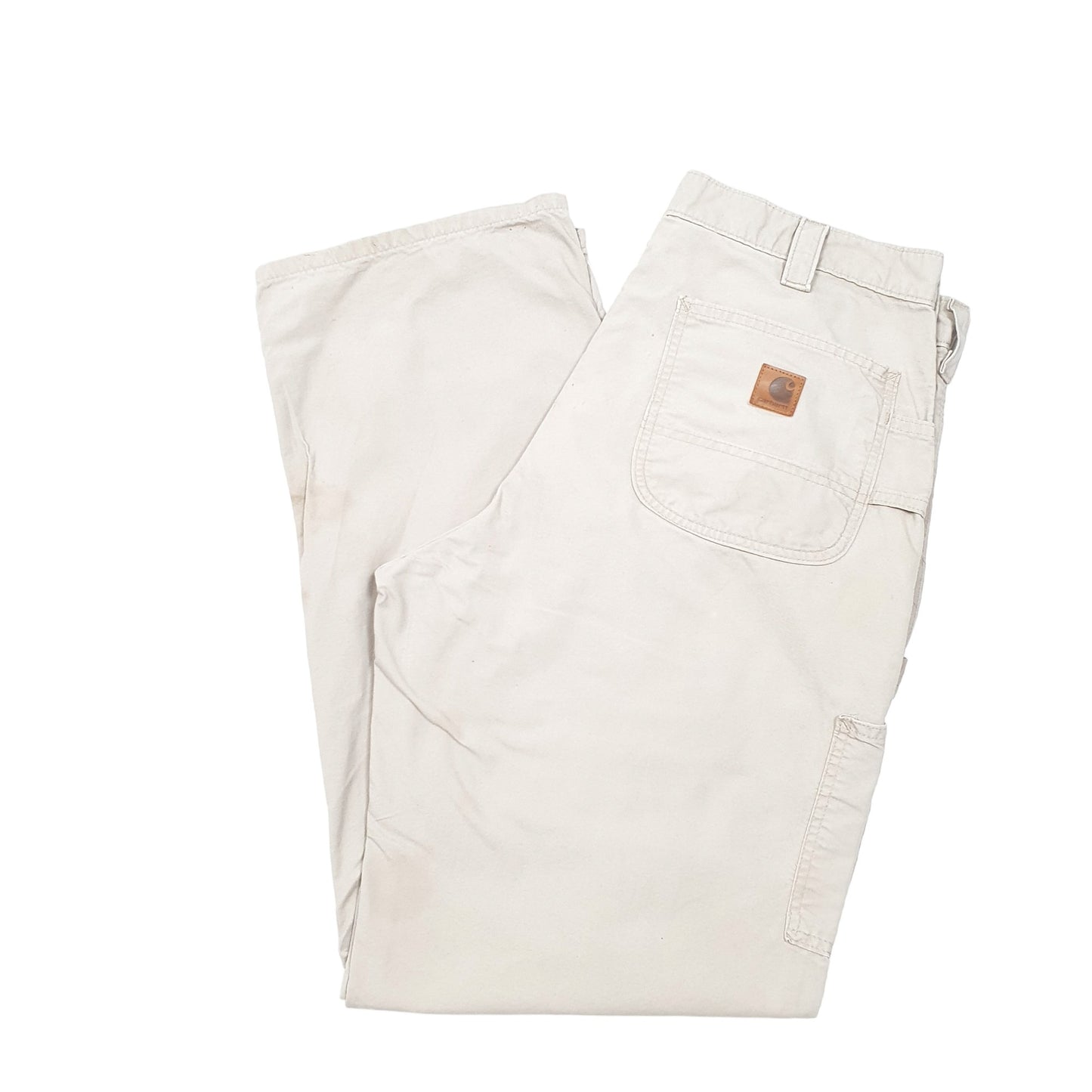 Mens Beige Carhartt  Carpenter Trousers