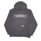 Mens Black Carhartt Spellout Hoodie Jumper