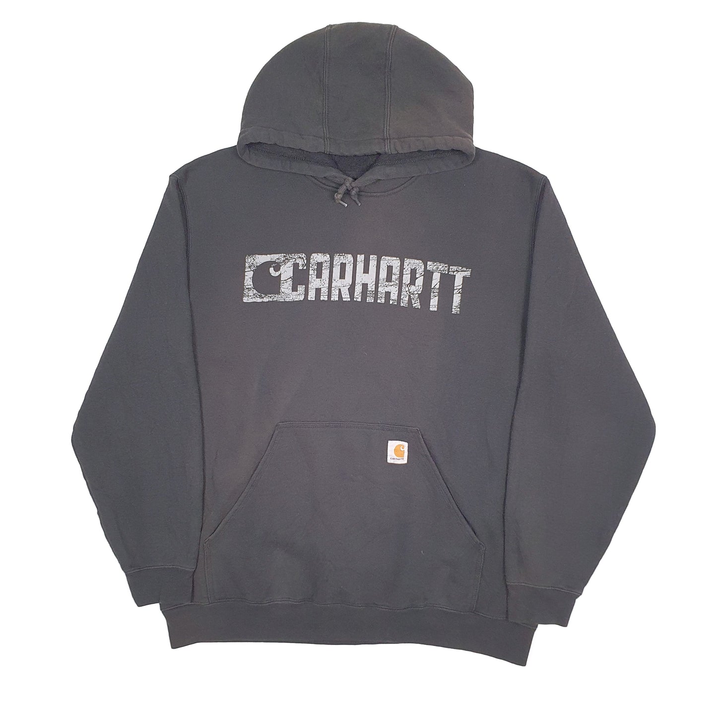 Mens Black Carhartt Spellout Hoodie Jumper