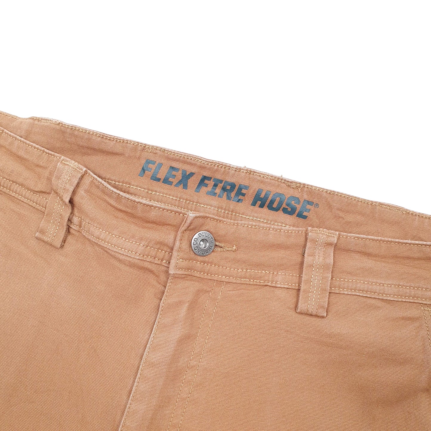 Duluth Trading Co Heavy Duty Workwear Combat Brown Cargo Workwear Shorts W36