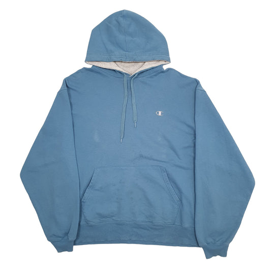 Mens Blue Champion Hoodie Jumper