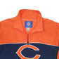 Mens Navy Reebok NFL Chicago Cubs USA Football Quarter Zip Jumper