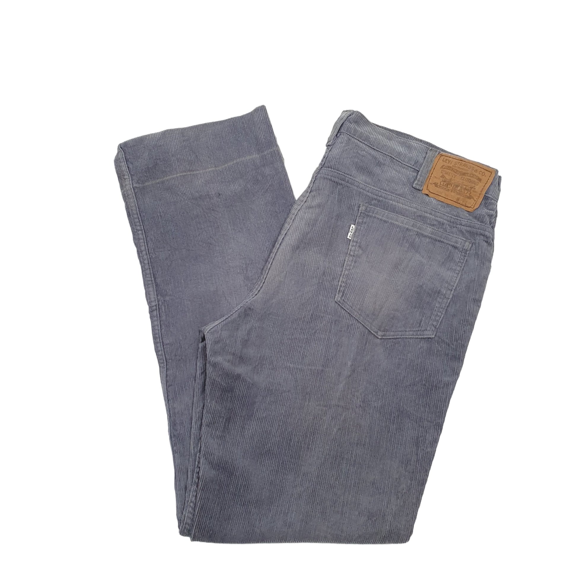 Mens Grey Levis 630 Corduroy Trousers
