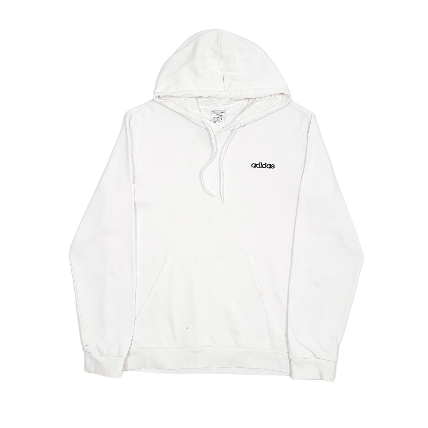 Mens White Adidas  Hoodie Jumper