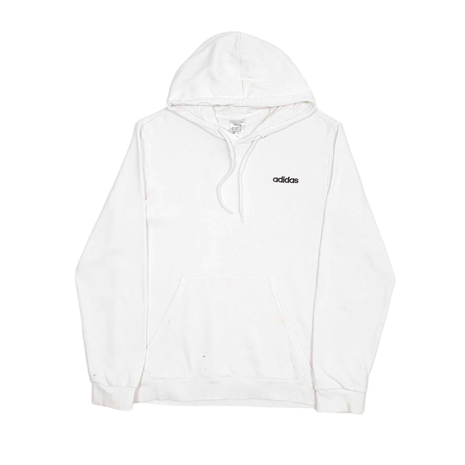 Mens White Adidas  Hoodie Jumper