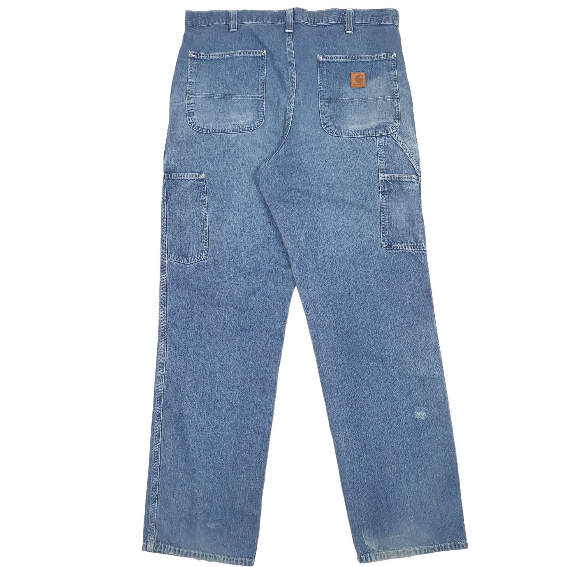 Carhartt Casual Loose Fit Carpenter Jeans W36 L34 Blue