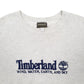 Mens Grey Timberland Weathergear Spellout Vintage 1990s Made in USA Crewneck Jumper