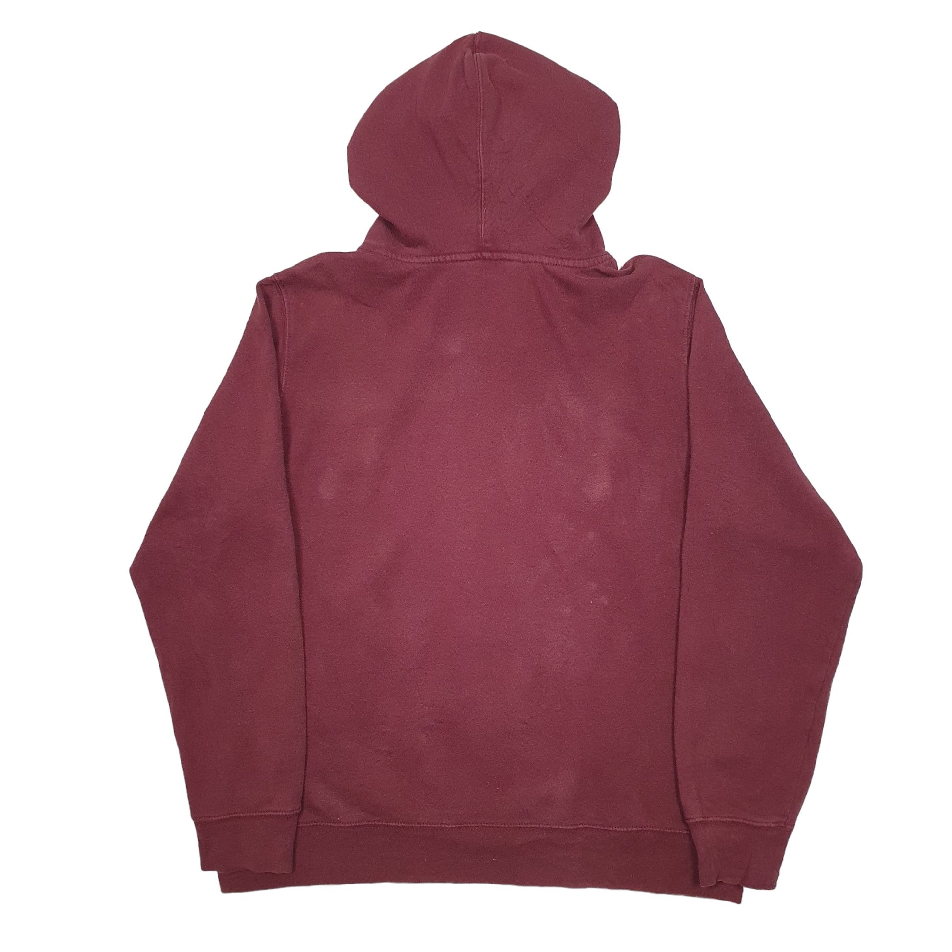 Mens Burgundy The North Face Spellout Hoodie Jumper