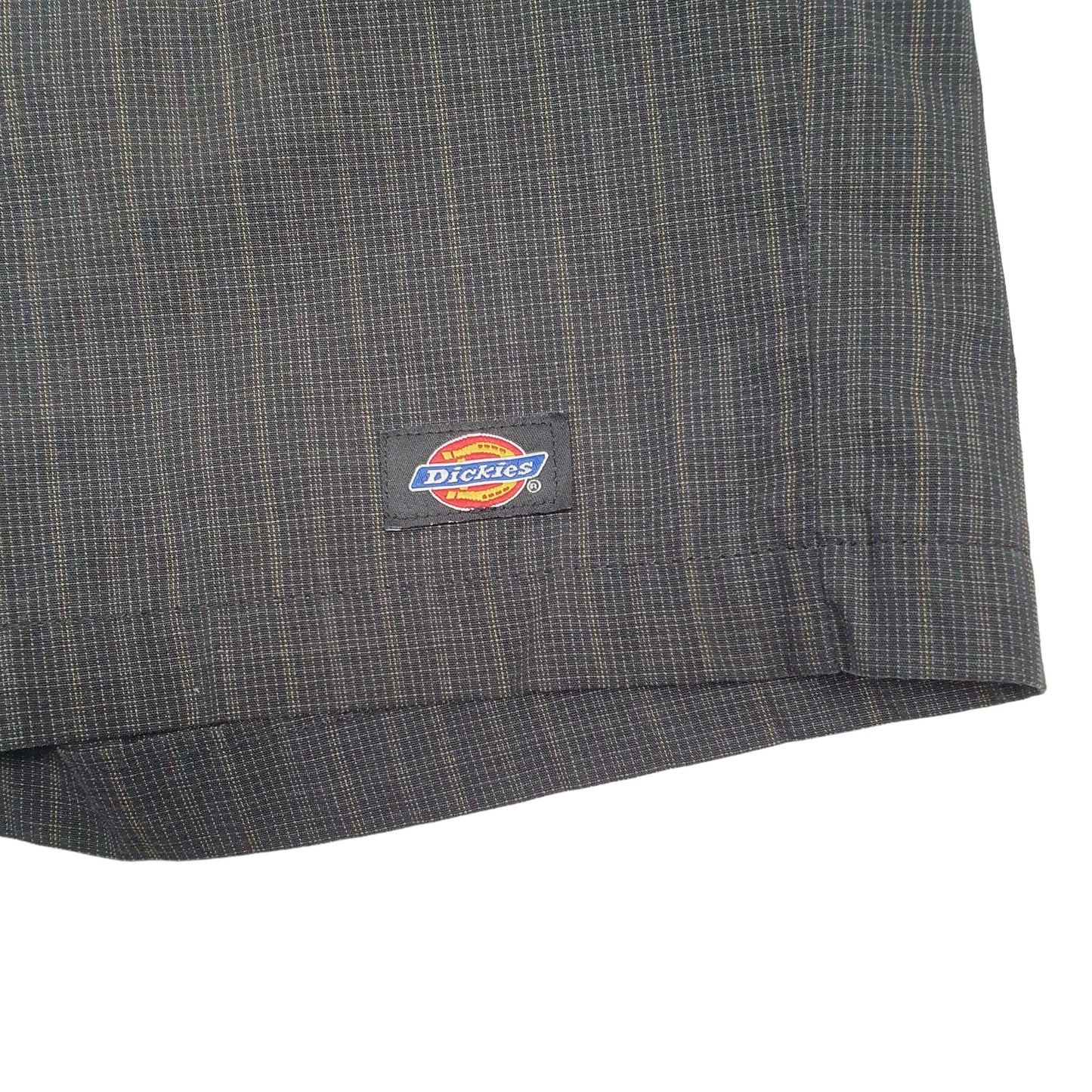 Dickies Tartan Chequered Black Chino Shorts W34 Black