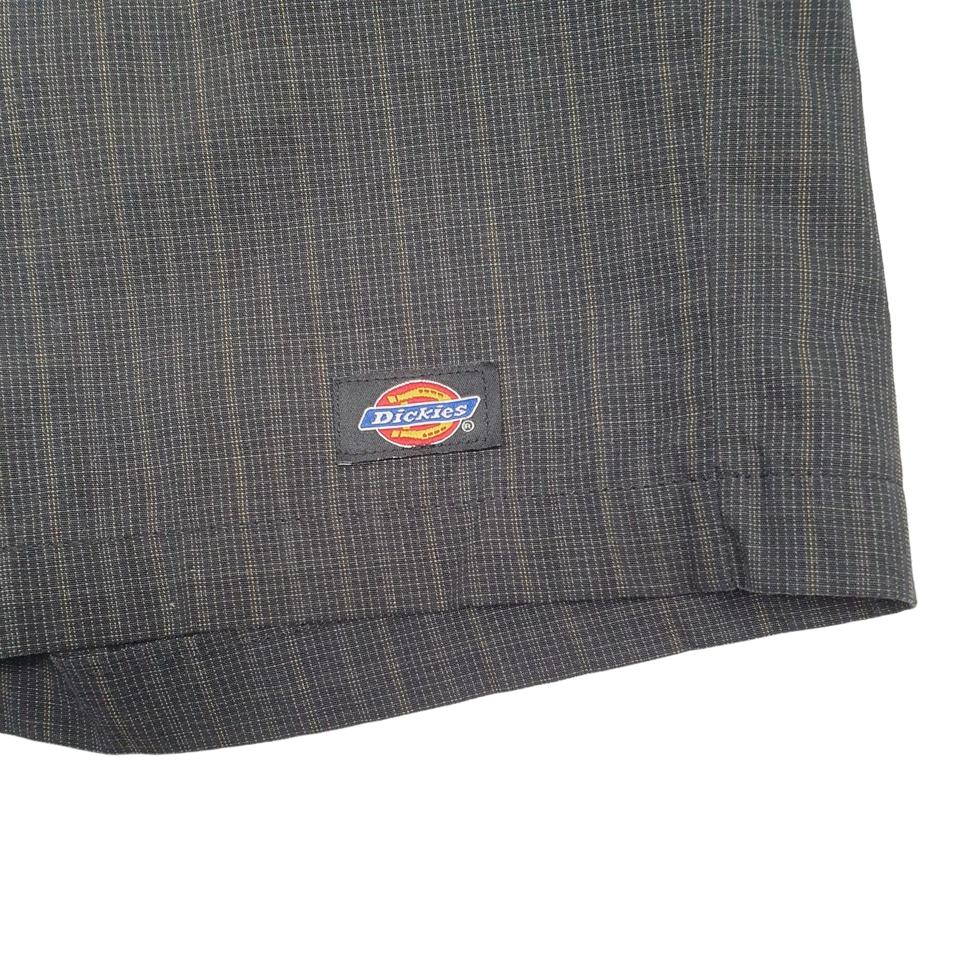 Dickies Tartan Chequered Black Chino Shorts W34 Black