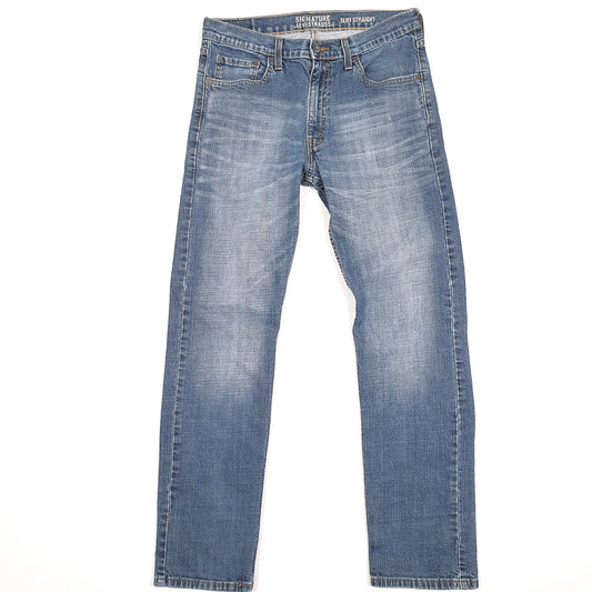 Levis Signature Slim Fit Straight Jeans W32 L30 Blue