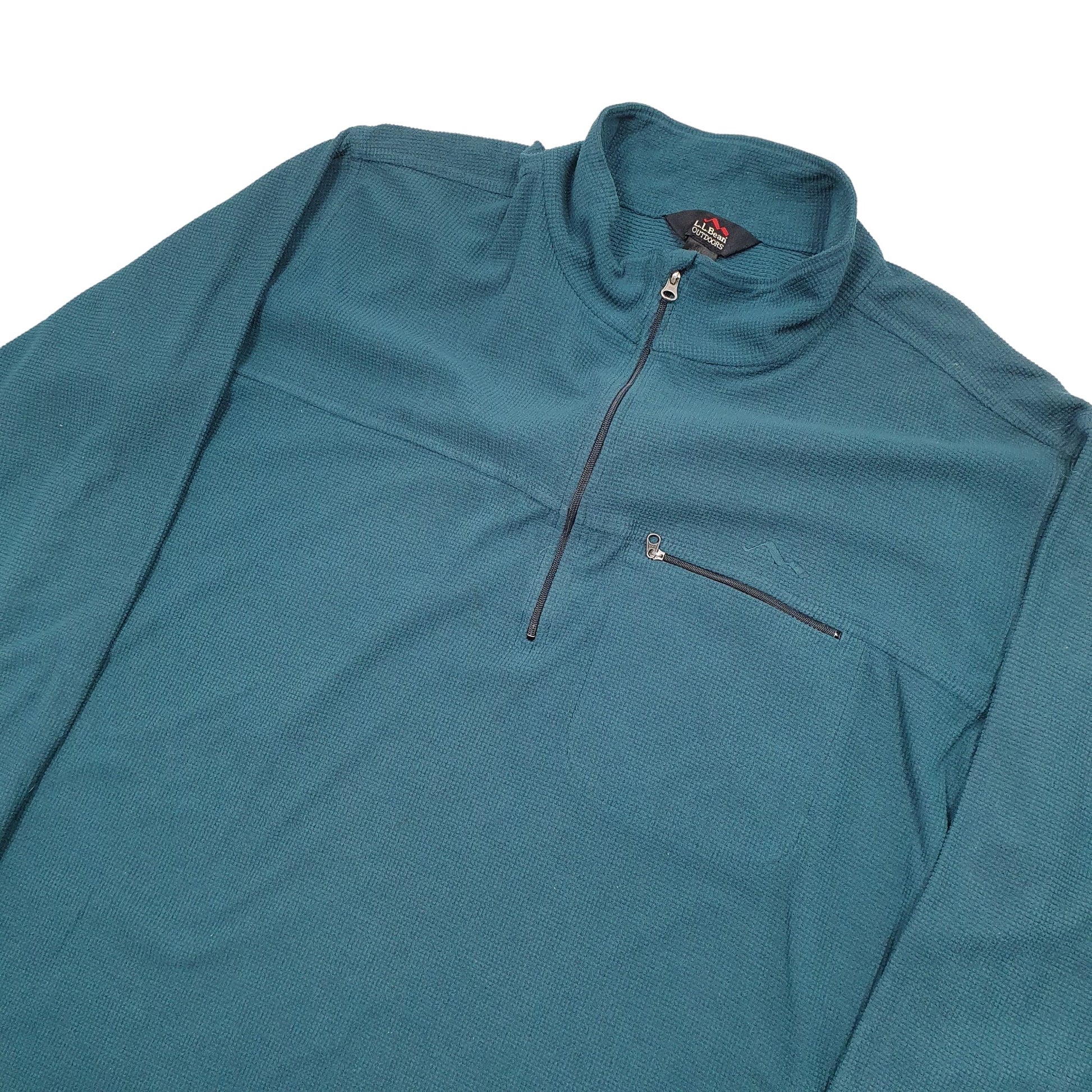 L.L Bean Quarter Zip XL Green