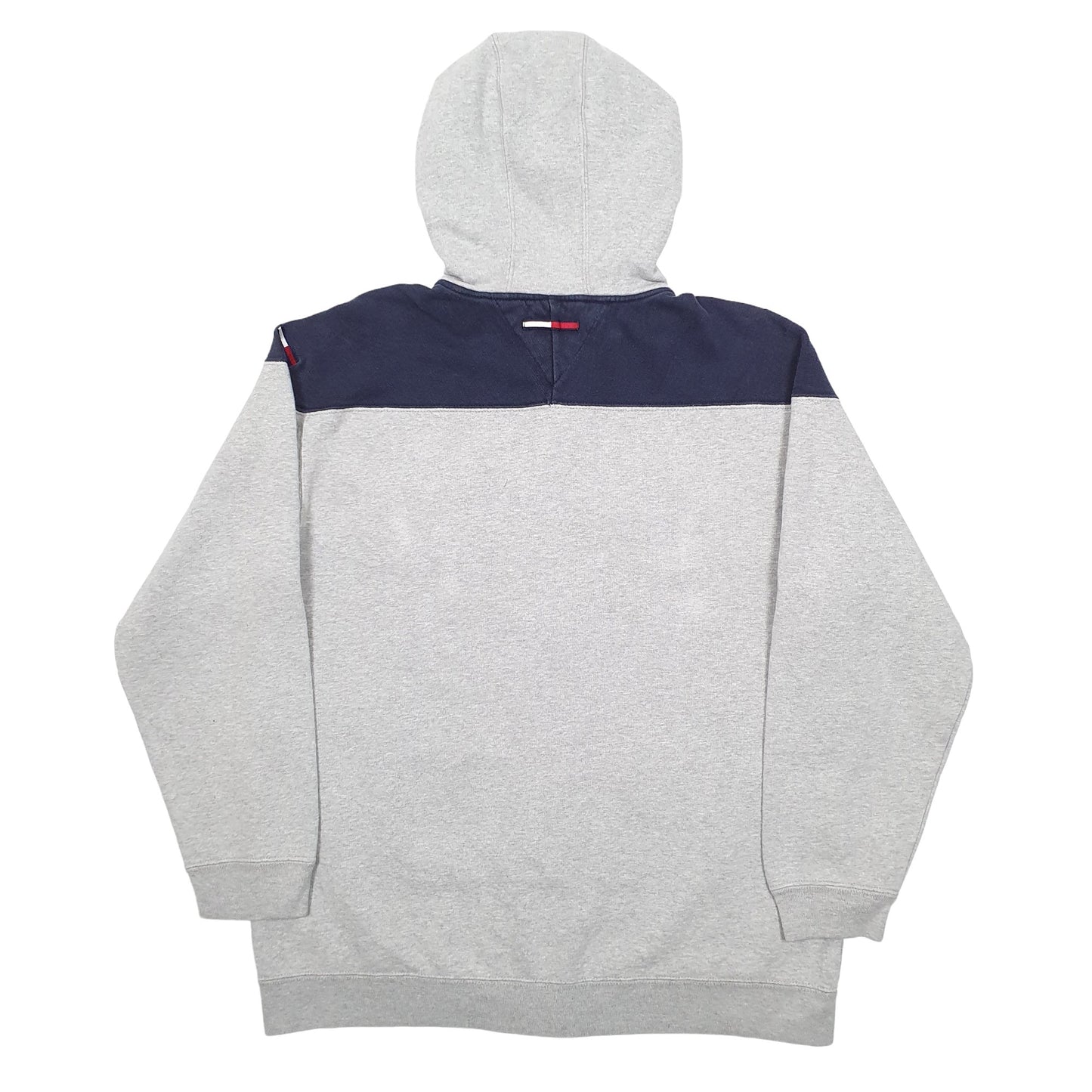 Mens Grey Tommy Hilfiger Spellout Hoodie Jumper