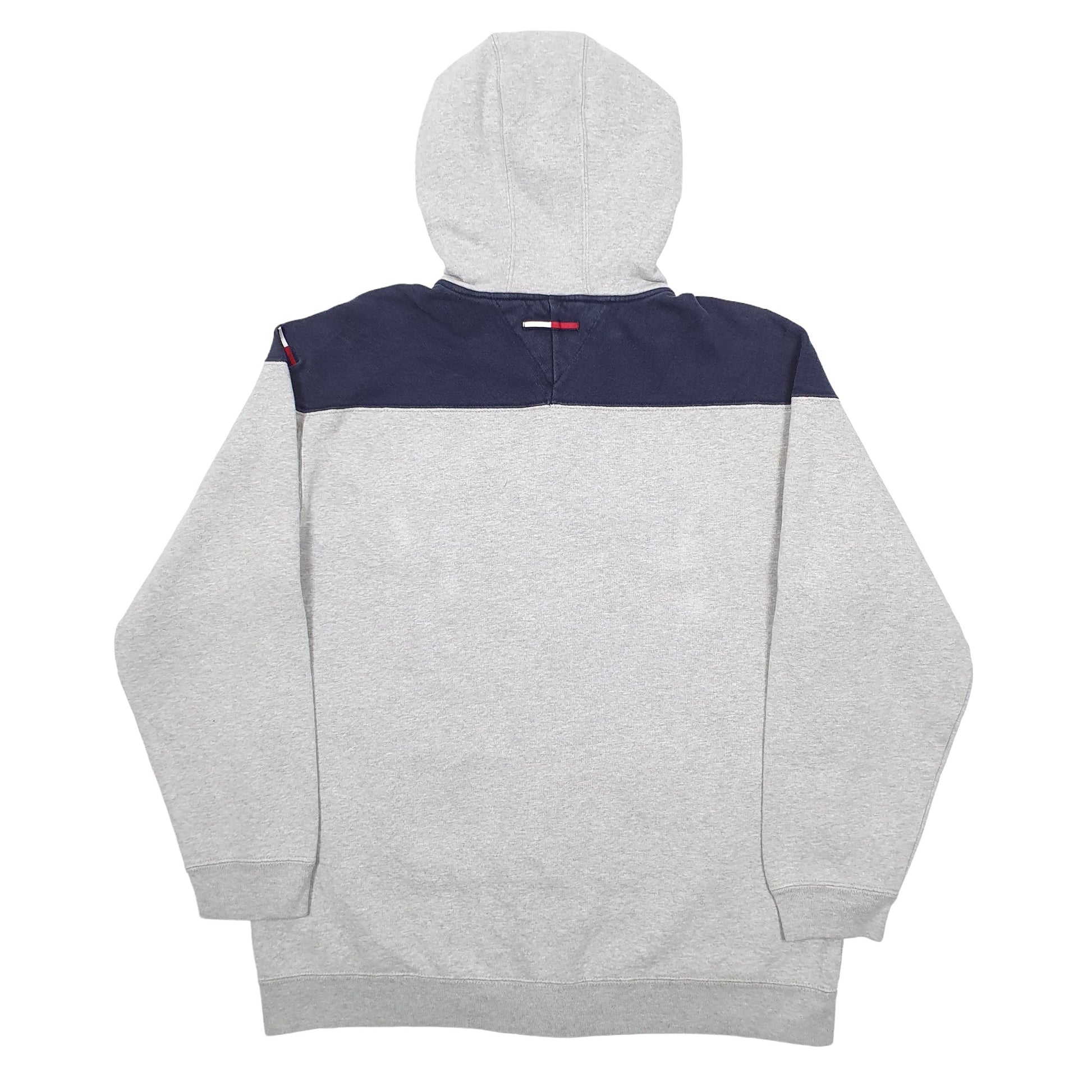 Mens Grey Tommy Hilfiger Spellout Hoodie Jumper