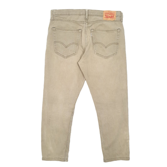 Mens Khaki Levis Tapered 512 JeansW34 L30